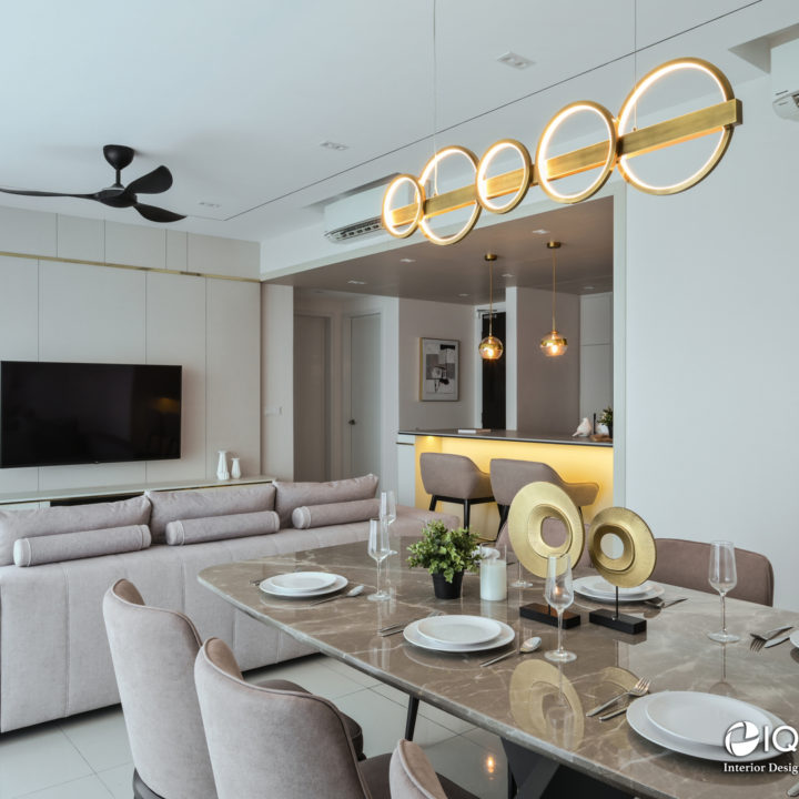 modern contemporary condo gold design