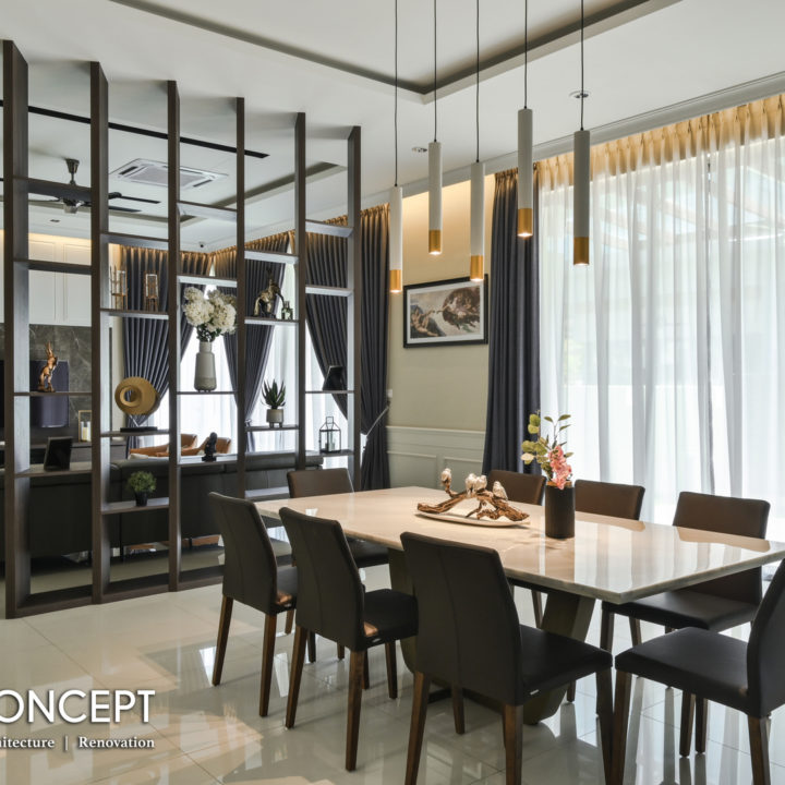 dining living interior