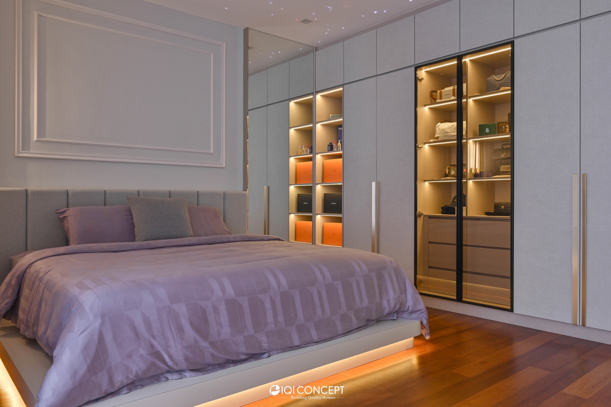 modern light luxury bedroom design