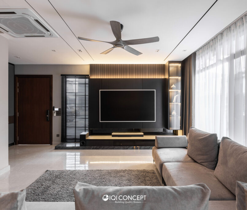 modern contemporary luxury tv feature panel