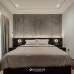 master bedroom black grey