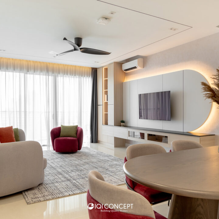 condo living area desa park city